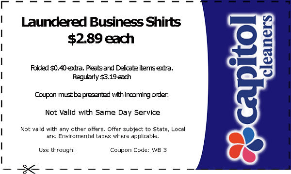 Coupon2 | Capitol Cleaners Coupon2 | Capitol Cleaners